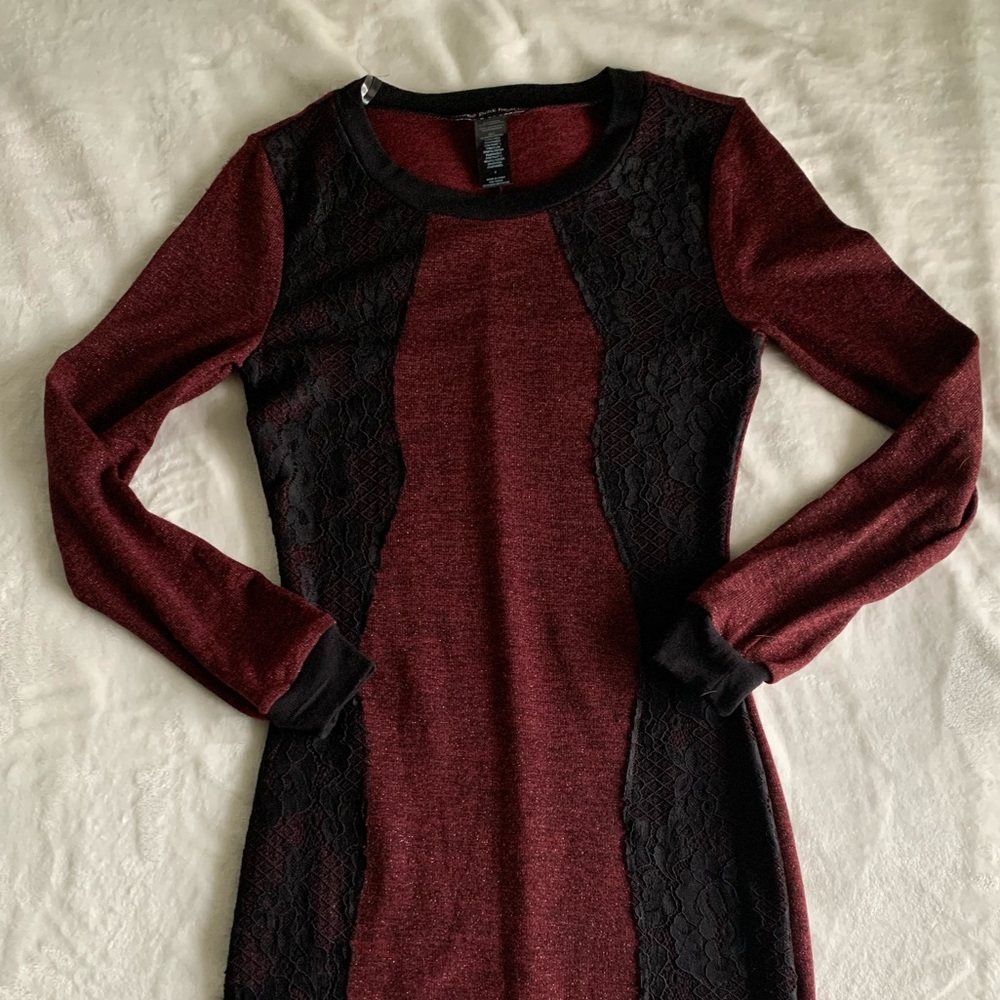 Red / Maroon Sweater Dress